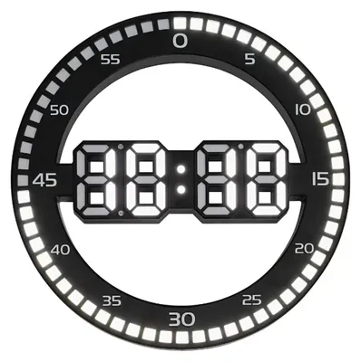 Obrázek produktu pro LED stolní a nástěnné hodiny Ø 30,5 cm s nastavitelnou jasností a 12/24h zobrazením