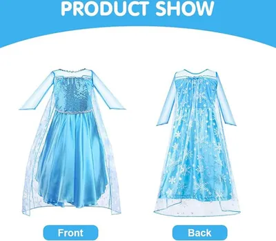 Obrázek produktu pro ASKSA princezna kostým dívka pro karneval party cosplay převlek Halloween party narozeniny, 140