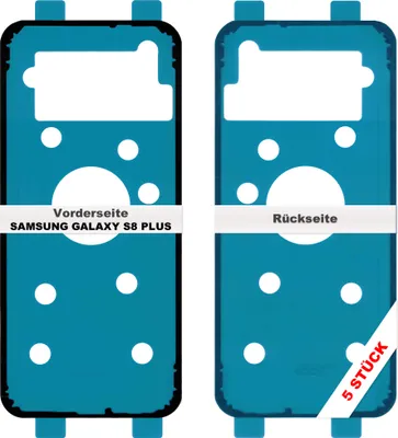 Produktbild von 5x Samsung Galaxy S8 Plus G955F Akkudeckel Klebefolie Kleber Backcover Rahmen Dichtung Glue