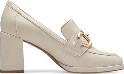 Produktbild von MARCO TOZZI Damen Pumps Trotteur Blockabsatz Zierspange Loafer 2-24417-42, Größe:40 EU, Farbe:Beige