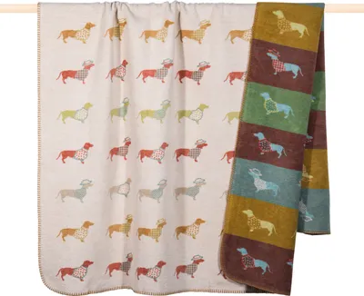 Produktbild von Decke "Dackel" beige 150x200cm