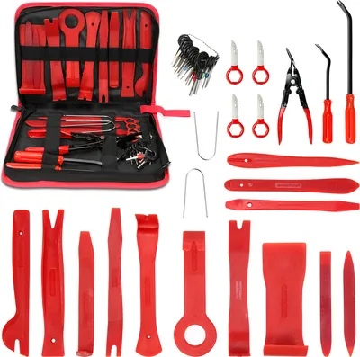 Produktbild von Jiubiaz 40tlg Auto Demontage Werkzeuge Innenraum Verkleidungs, Car Audio, DVD und Nevigation Tool zum Entfernen von Car Panel mit Tool-Set zum Entfernen der Trimmung für Fahrzeug Dash