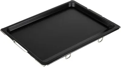 Produktbild von Unyqoos® Verstellbares Backblech 41–51 cm – ausziehbares Ofenblech mit 2 cm Rand, Kohlenstoffstahl & GREBLON B2+ Antihaft, schwarz, 33 cm breit