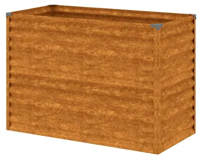 Produktbild von Hochbeet 100x50x69 cm aus Cortenstahl für den Garten