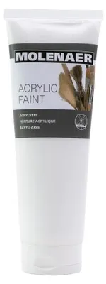 Obrázek produktu pro Akrylová barva 250 ml - bílá