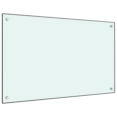 Produktbild von vidaXL Küchenrückwand Weiß 80x50 cm Hartglas
