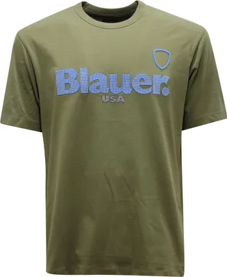 Productafbeelding van O7568 Heren T-shirt, blauw, merk FAVRE. Kleur: groen