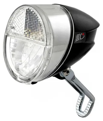 Immagine prodotto di Luce anteriore a LED Nean con dinamo da 30 LUX, sensore di luce, luce di posizione e omologazione StVZO, lampada per bicicletta, luce anteriore per bicicletta, faro anteriore, nero
