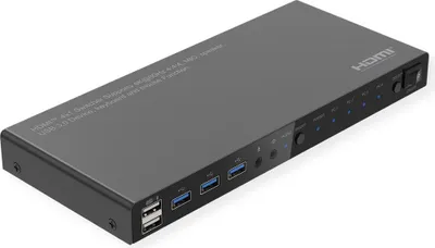 Obrázek produktu pro ROLINE KVM přepínač (USB, HDMI, audio) 4:1, USB 3.x hub, 4K@60Hz (14.01.3428)