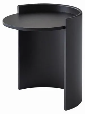 Image de Table d'appoint moderne, noire, élégante, table basse, table pour salon