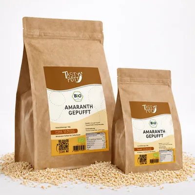 Produktbild von Tasty Pott  Amaranth gepufft - im Beutel - 1 Beutel