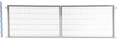 Zdjęcie produktu dla BRAMA 120cm ocynk PANELOWA ocynkowana dwuskrzydłowa 123cm