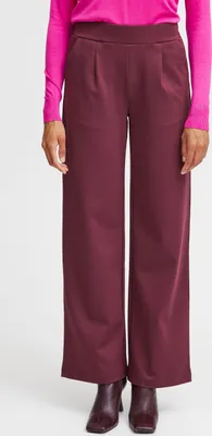 Produktbild von b.young BYRIZETTA WIDE PANTS 2 Damen Hose Stoffhose mit Stretch Wide Leg weites Bein mit elastischem Bund und Bundfalten