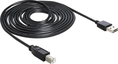 Zdjęcie produktu dla DeLOCK 85553, 5 m, USB A, USB B, USB 2.0, 0,48 Gbit/s, Czarny