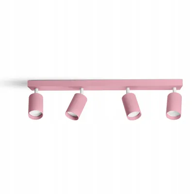 Produktbild von FKL DESIGN Home Deco Deckenlampe Deckenleuchte Kinderleuchte Kinderlampe 4-flammig GU10 Verstellbar Lampenschirm Lampe aus Serie (N975-BZ4-R)