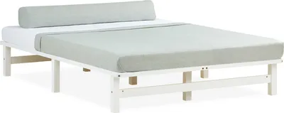 Produktbild von Homestyle4u Palettenbett 140x200 cm Massivholzbett Palettenmöbel