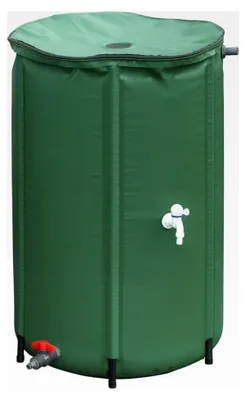 Produktbild von Faltbare Regentonne - 250 Liter - 88 x Ø 60 cm - Kunststoff - grün