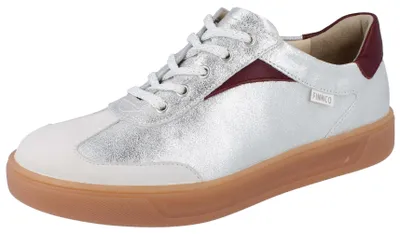 Obrázek produktu pro Finn Comfort Interlagos šněrovací boty, dámské, tenisky,Bianco/Silver/Bordo, kůže, - Značka Finn Comfort, vícebarevné, kůže (nubuk/brina/nube)