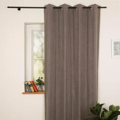 Produktbild von Verdunkelungsvorhang Ösen Blackout Thermo Akustik taupe 140x245cm