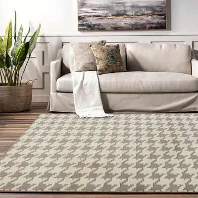 Produktbild von Tutumi Teppich 3D Pepitka 120X170 Beige