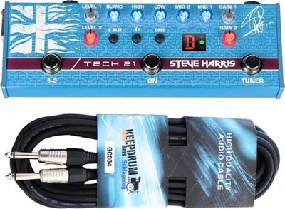 Image de Tech21 SH-1 Steve Harris Bass Sansamp avec câble