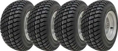 Obrázok produktu pre koleso na kosačku na trávu 16x7.50-8 4vrstvová pneumatika P332 Oceľový ráfik 25 mm ložisko (sada 4)