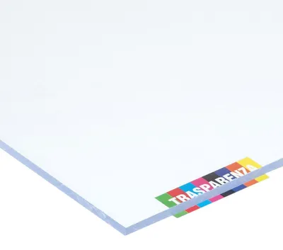 Productafbeelding van Transparant kunststof plaat, glad, afmetingen 1000x500 mm - dikte 2 mm
