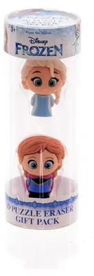 Produktbild von Sambro - Disney Frozen - 3D Puzzle Radiergummi Figuren Sammelfiguren Figur Elsa Anna Eiskönigin