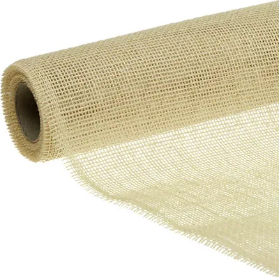 Produktbild von JUTE 30cm Dekostoff Tischläufer Tischband 30cm/5m Weiß