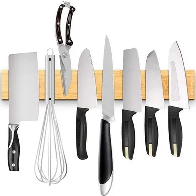 Productafbeelding van Magnetische Messenhouder van 40 cm van Bamboe