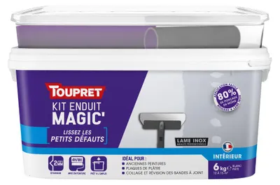 Produktbild von Toupret MAGF 06 K, Fertig gemischt, Paste (gebrauchsfertig), Weiß, Putz, 6 kg, 2 mm