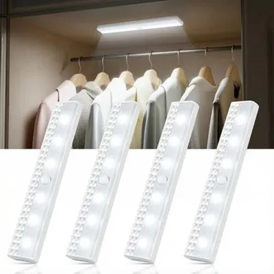 Obrázok produktu pre Sada LED svietidiel do skríň s pohybovým senzorom, balenie po 4 kusoch