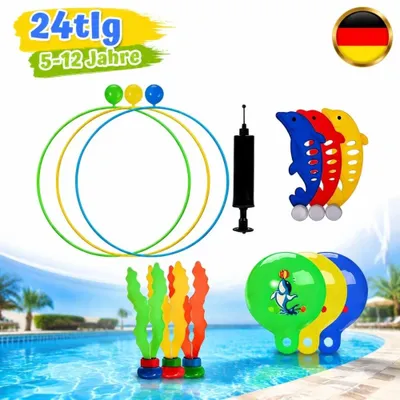 Produktbild von Tauchspielzeug Set 24 Stück Tauchen Schwimmen Kinder Spielzeug