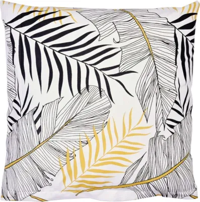 Produktbild von Baumwoll-Kissenbezug - 40x40 cm - Weiß,Schwarz,Lachs