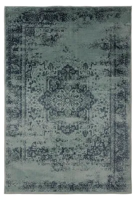 Zdjęcie produktu dla benuta Dywan vintage do salonu Suki Turkusowy 120x170 cm Dywan do salonu Sypialnia Miękki Orientalny Prostokątny