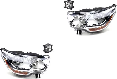 Produktbild von Scheinwerfer Satz passend für Citroen C4 11/09-12/14 H7 H1 L+R + Nebels. 00006206S1 6206S1 9687304480 9803112580 00006208S1 6208S1 9687 Johns