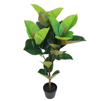 Produktbild von Kunstpflanze Dekopflanze Rubber Philodendron Gesamtlänge 100cm