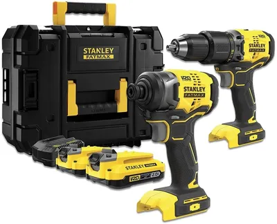 Immagine prodotto di Stanley V20 Set Sfmck461D2S (Sfmcd715 + Sfmcf810B) 2X2.0Ah Tstak