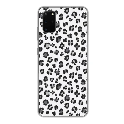 Produktbild von MuchoWow® Handyhülle Schutzhülle Hülle für Samsung Galaxy S20 Plus Panther Druck - Grau - Abstrakt Silikon Softcase Handy Hülle - Hartschale