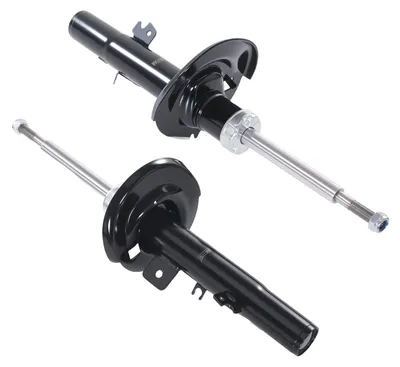 Image de 2 amortisseurs à gaz pour PEUGEOT 207 berline, modèles WA WC, de 2007 à 2012, références 5202VF et 520858