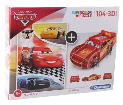 Zdjęcie produktu dla Clementoni Cars, 104 szt., Telewizja/filmy, 6 lat(a)