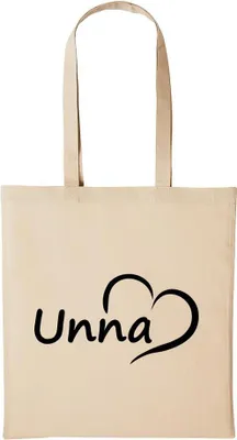 Produktbild von Huuraa Baumwollbeutel Unna Geschenk Einkaufstasche Natural 10 Liter Baumwolle Unna Accessoire