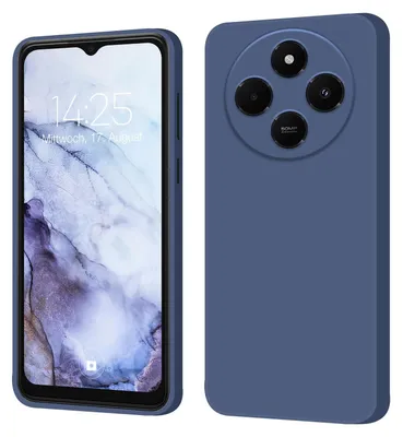 Produktbild von Hülle für Xiaomi Redmi 14C Case Cover Bumper Smartphone Softgrip Schutzhülle Farbe: Lavendelblau
