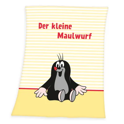 Produktbild von Der kleine Maulwurf Microfaser-Flauschdecke / Babydecke, 75x100 cm