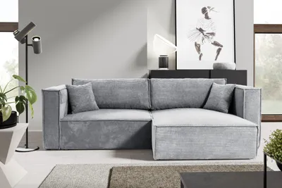 Produktbild von Intenso Ecksofa mit Schlaffunktion Monkey, Grau