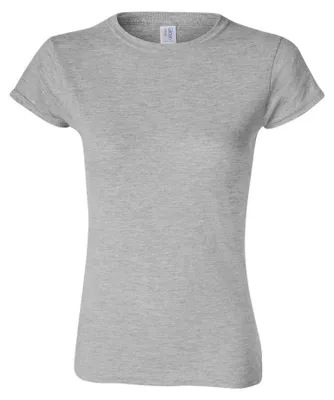 Productafbeelding van Gildan - "Softstyle" T-shirt, medium kwaliteit, voor dames, model LT587 (maat L) (grijs)