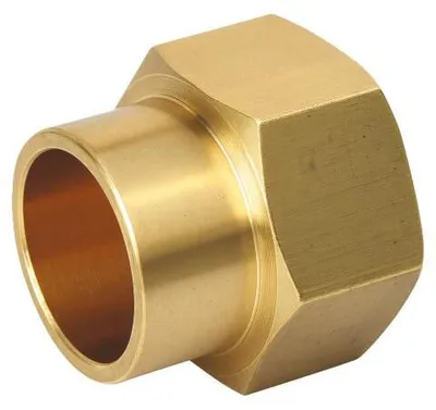 Produktbild von SOMATHERM FOR YOU – Gerades Messing-Schweißfitting – Innengewinde 15/21 – Für Kupferrohr Ø 14