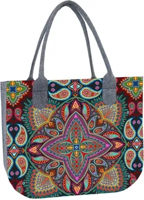 Produktbild von ARCO DESIGN Filztasche Handtasche Lady XL Polka 42 x 35 cm