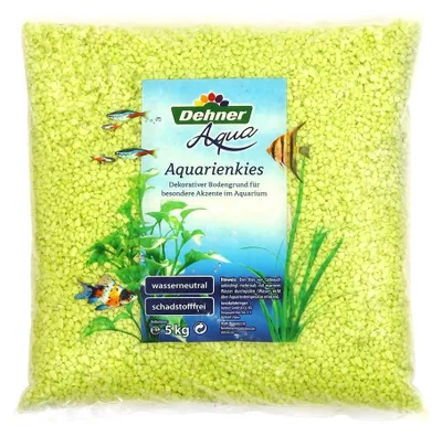 Obrázek produktu pro Dehner Aqua akvarijní štěrk, zrnitost 4–6 mm, 5 kg, pastelově zelený
