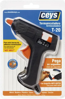 Image de Pistolet à Colle Chaude Mini T-20 Compact Et Rapide Pour Bâtonnets ø8mm - Ceys